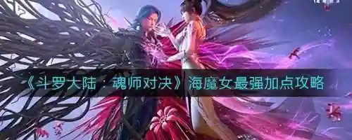 海魔女斗罗阵容搭配(斗罗大陆平民最强阵容)