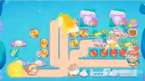 保卫萝卜1海洋攻略第10关(海底第10关图解攻略)插图2
