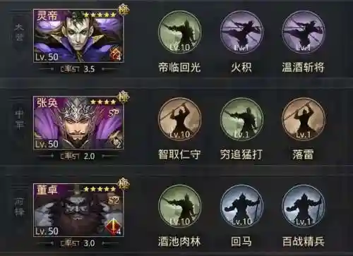 率土之滨灵帝阵容怎么搭配(率土之滨平民灵帝最强组合)插图3