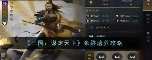 张梁怎么搭配武将阵容最强(霸王雄心平民最强阵容)