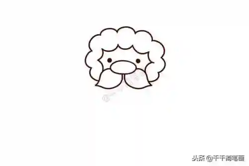 圣诞老人图片简笔画(圣诞老人简单又漂亮画)插图2