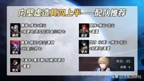 崩铁新手前期阵容搭配(崩铁前期必练的角色)插图4