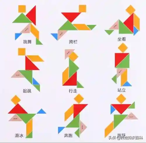 七巧板拼图图案大全 原图(七巧板的样子)插图4