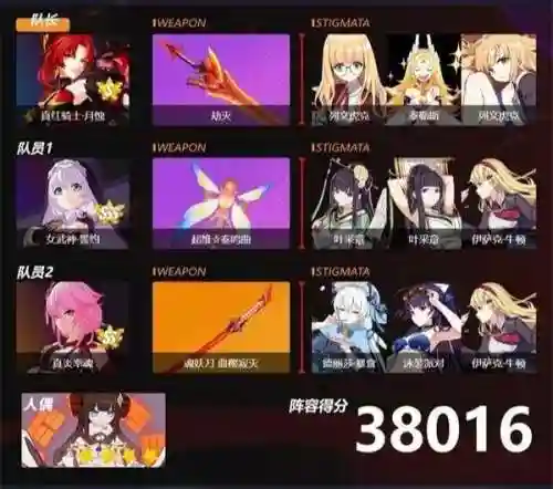 崩3战场阵容搭配(崩坏3最强输出阵容)插图2