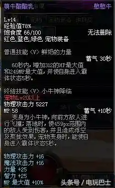 dnf宠物胶囊可爱虎(dnf宠物胶囊图鉴)插图1