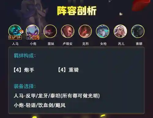 云顶马后炮阵容搭配(云顶之弈最新阵容人马)插图3