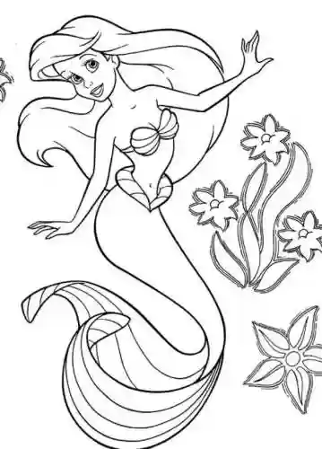 0岁学画美人鱼(美人鱼儿童简笔画)插图9