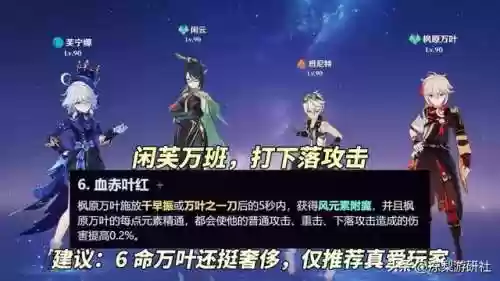 原神枫原万叶零命阵容搭配(原神万叶平民队伍搭配)插图2