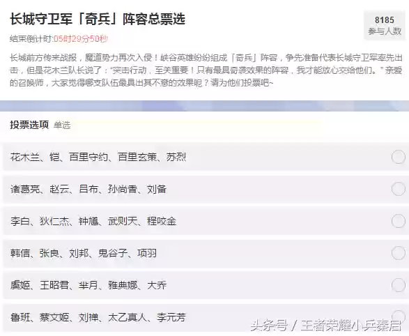 荣耀职业选手最佳阵容投票(荣耀出征最强阵容排名)插图1