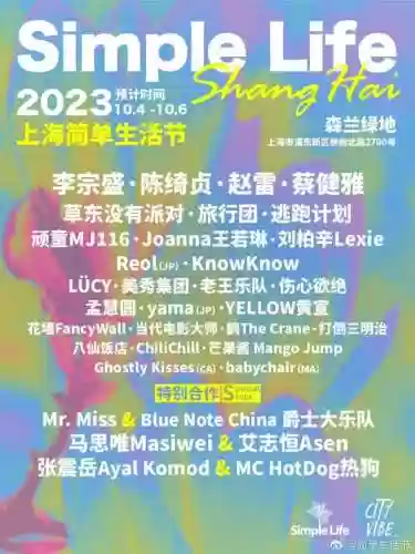 简单生活音乐节阵容(coachella音乐节)