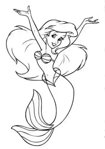 0岁学画美人鱼(美人鱼儿童简笔画)插图8