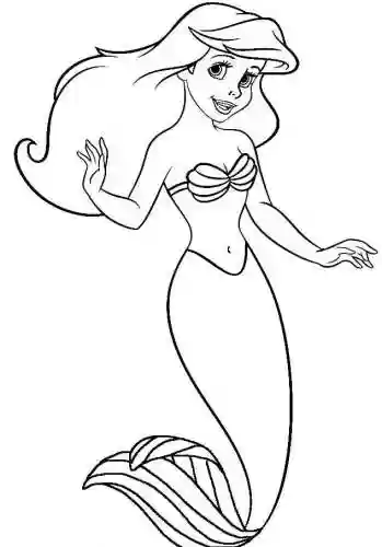 0岁学画美人鱼(美人鱼儿童简笔画)插图3