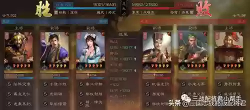 三国志17打副本阵容(17—20通关阵容推荐)插图2