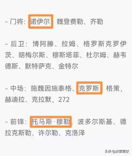 2014年奥运会决赛阵容(2014年德国队阵容)插图3
