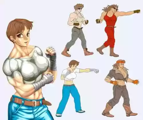 街机四个人物三男一女(街机4人游戏有哪些)插图2