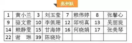 惠州队阵容(惠州GDP第二阶队)插图7