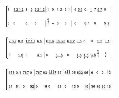 《起风了》数字简谱钢琴(起风了电子琴简谱完整版)插图3