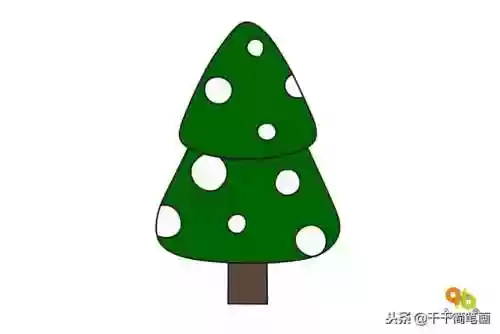 圣诞树简笔画图片(儿童简笔画3-6岁)插图5