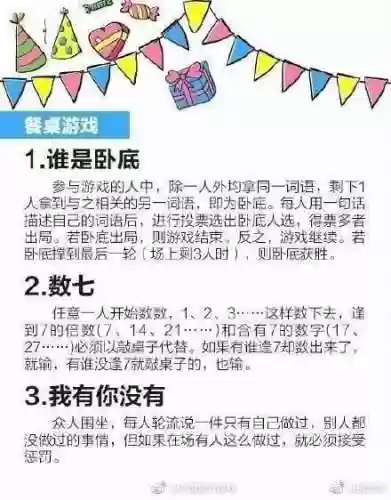 聚餐小游戏调动气氛(最好玩的游戏排名第一)