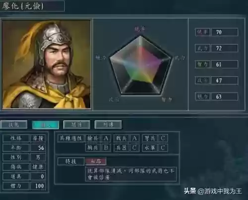 三国志9武将阵容组合推荐(三国志9武将数据一览)插图1