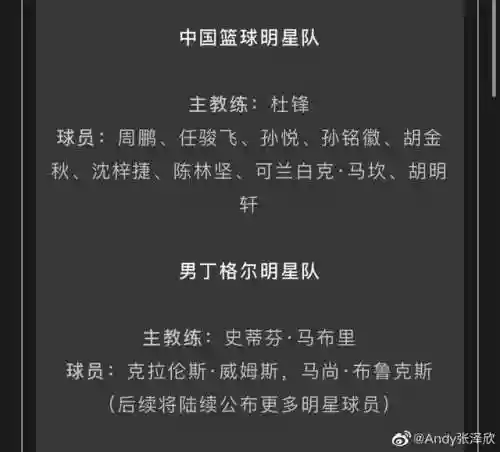 2020姚明慈善赛阵容(姚明几次入选最佳阵容)插图1