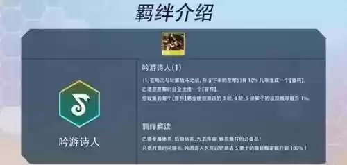 吟游之诗阵容羁绊(游荡者之歌平民组合阵容)
