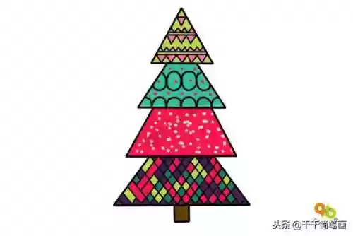 圣诞树简笔画图片(儿童简笔画3-6岁)插图8