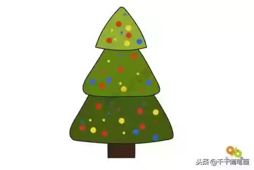 圣诞树简笔画图片(儿童简笔画3-6岁)插图7