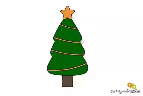 圣诞树简笔画图片(儿童简笔画3-6岁)插图4