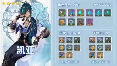 凯亚培养阵容(凯亚主c阵容搭配)插图9