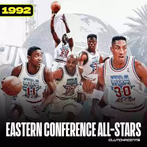 91年东部全明星阵容名单(nba历史全明星阵容名单)插图2
