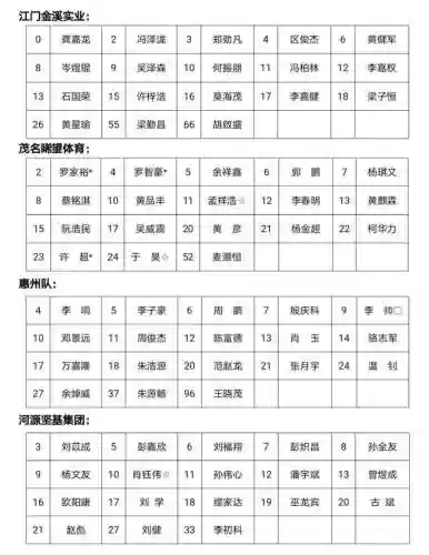 广东阵容照片(广东队队员名单 照片)插图23