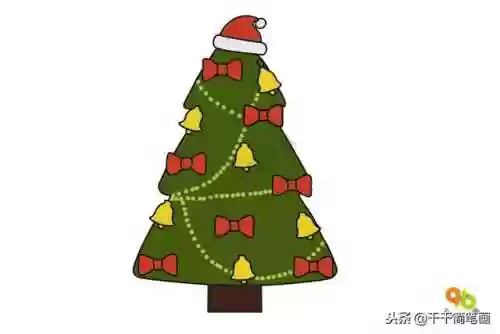 圣诞树简笔画图片(儿童简笔画3-6岁)插图6