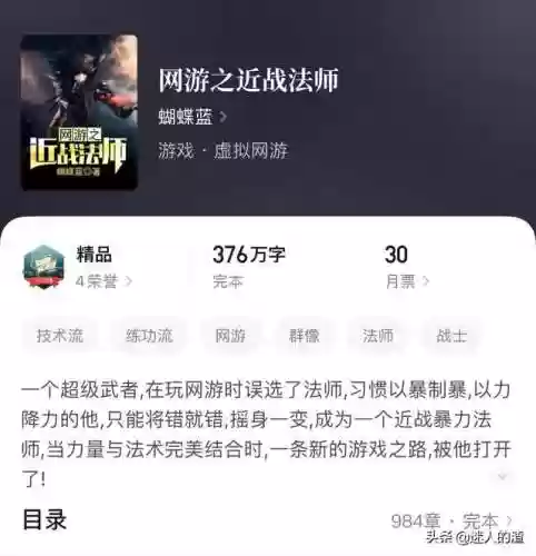 网游小说十大巅峰之作2022(2020年网游小说排行榜)插图4