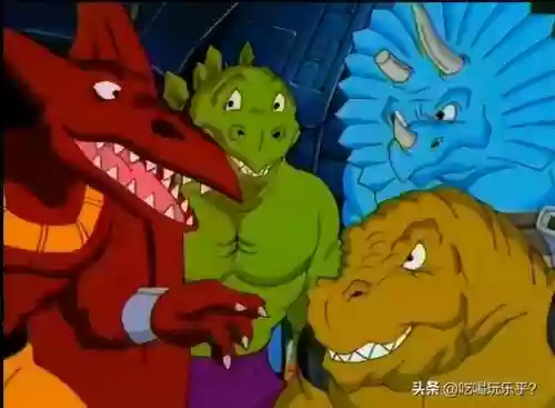 一个三角龙一个翼龙的动画片(小时候主角是一群恐龙的动画片)插图4