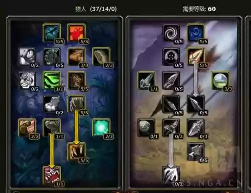 魔兽世界猎人练级天赋(wlk猎人升级用兽王还是生存)插图1