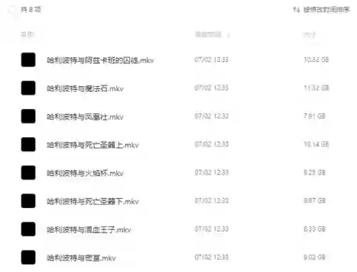 哈利波特1 8中英字幕百度云(哈利波特双语字幕高清)插图3