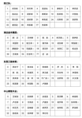 广东阵容照片(广东队队员名单 照片)插图24