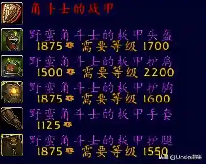 魔兽世界战士历代套装(魔兽世界套装大全一览)插图31