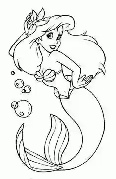 0岁学画美人鱼(美人鱼儿童简笔画)插图6