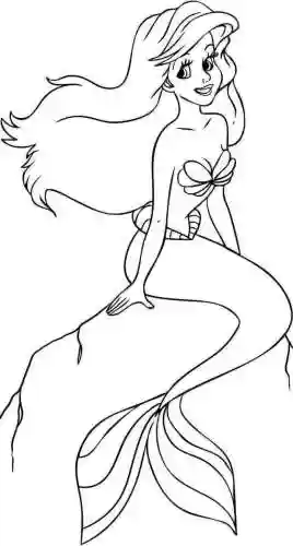 0岁学画美人鱼(美人鱼儿童简笔画)插图2