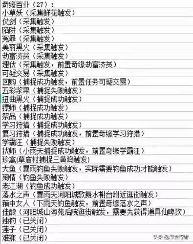 梦幻新诛仙妙趣奇缘(72个奇缘触发方法)插图1