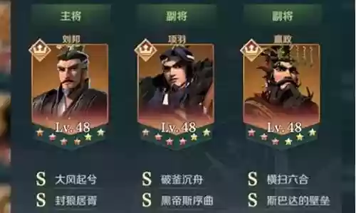 刘邦控制队阵容搭配思路