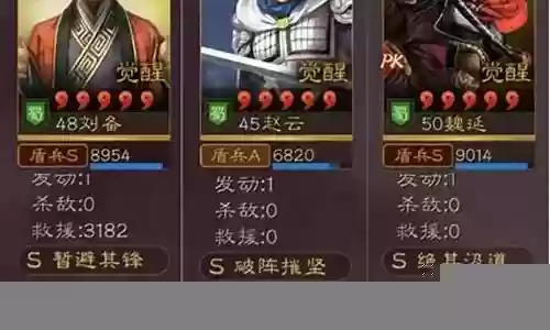 三国刘备前期搭配阵容