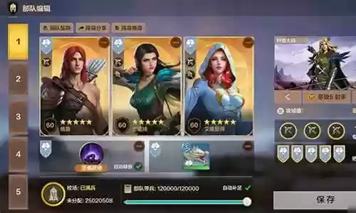 无敌射手阵容搭配