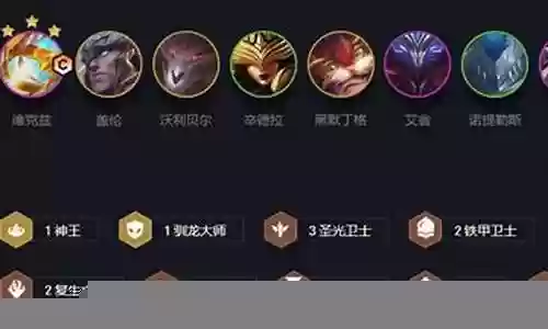 云顶之弈圣光阵容搭配图片