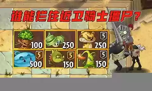 植物大战僵尸骑士阵容搭配