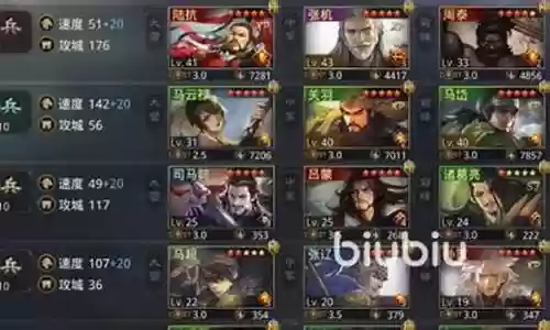 率土之滨新手推荐搭配阵容