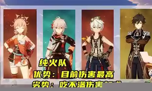 钟离火阵容搭配