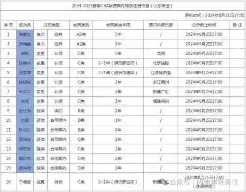 山东球队阵容(山东队cba球员名单)插图2